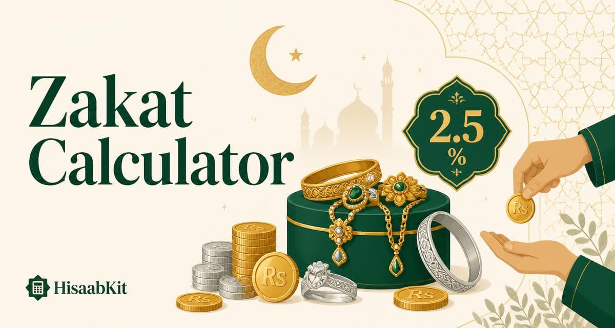Illustration of a mosque with gold coins for Zakat calculation